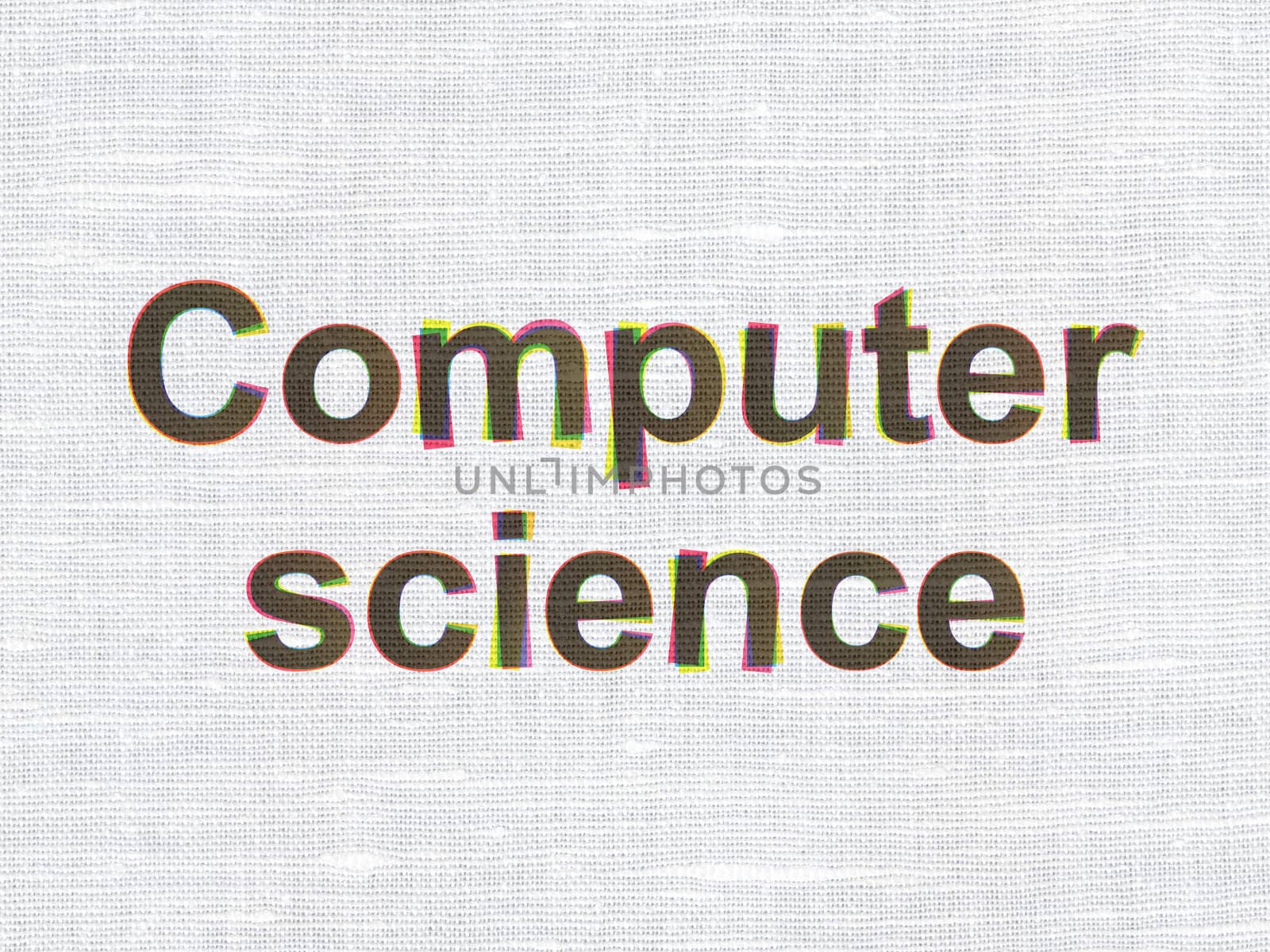 Science concept: Computer Science on fabric texture background by maxkabakov