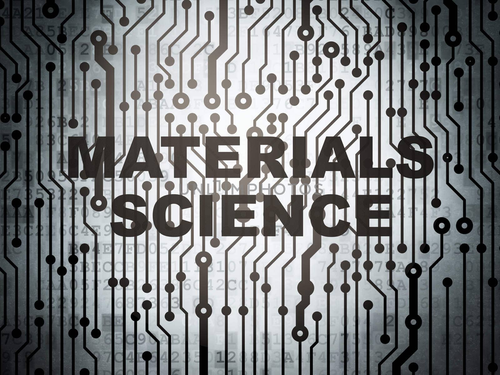 Science concept: circuit board with Materials Science by maxkabakov