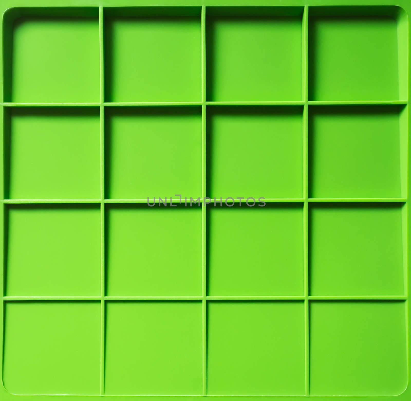 pattern of leaf green squares made from plastic . use for background