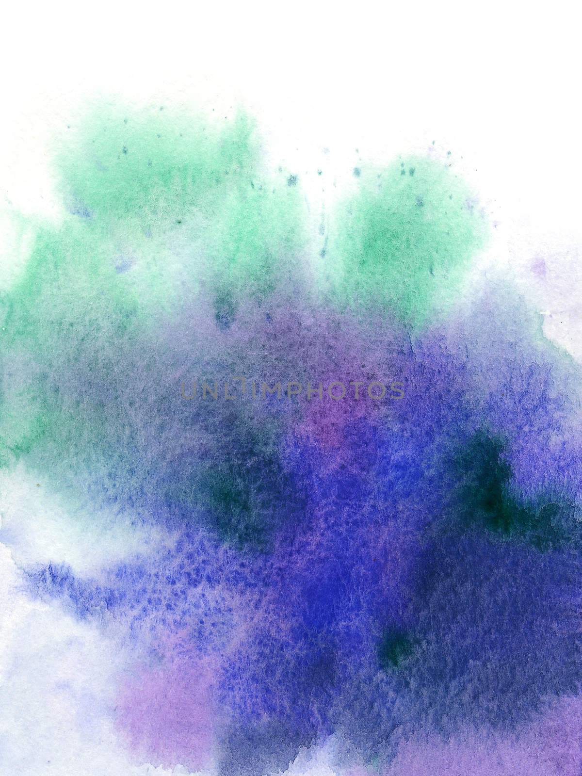 abstract watercolor blending on white paper . use for background