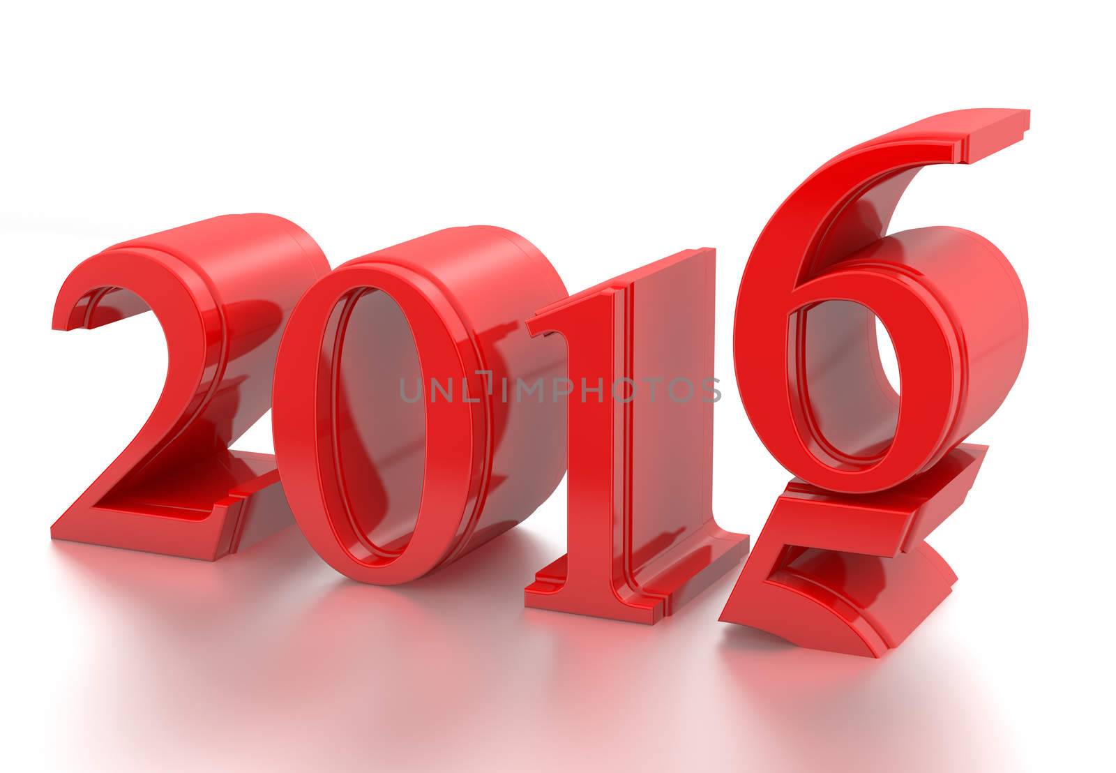 2015-2016 change represents the new year 2016 by manaemedia