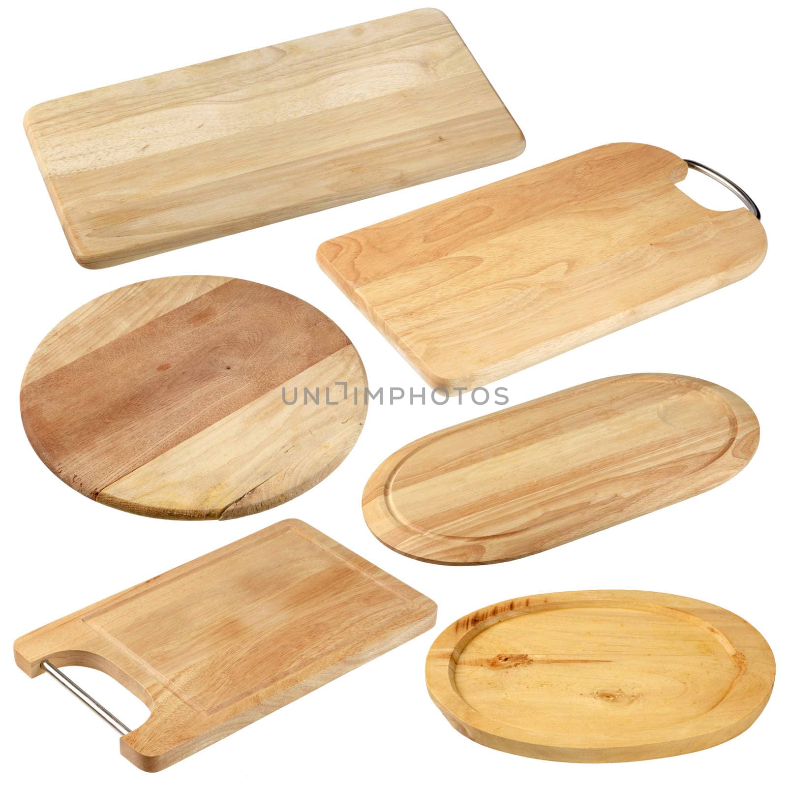 Various wooden cutting boards by Digifoodstock