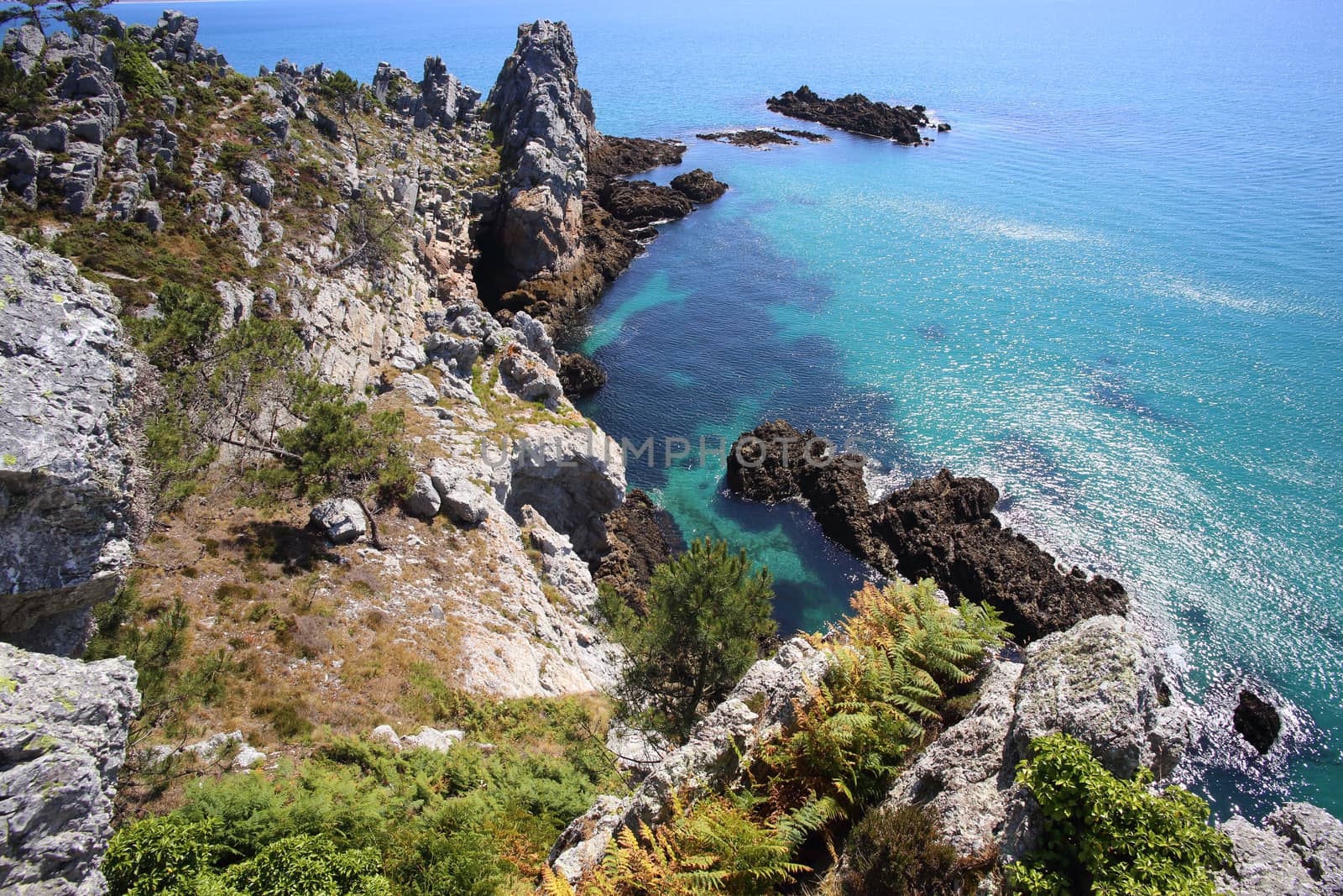 Ile Vierge, Crozon Peninsula, Finistere, Brittany, France