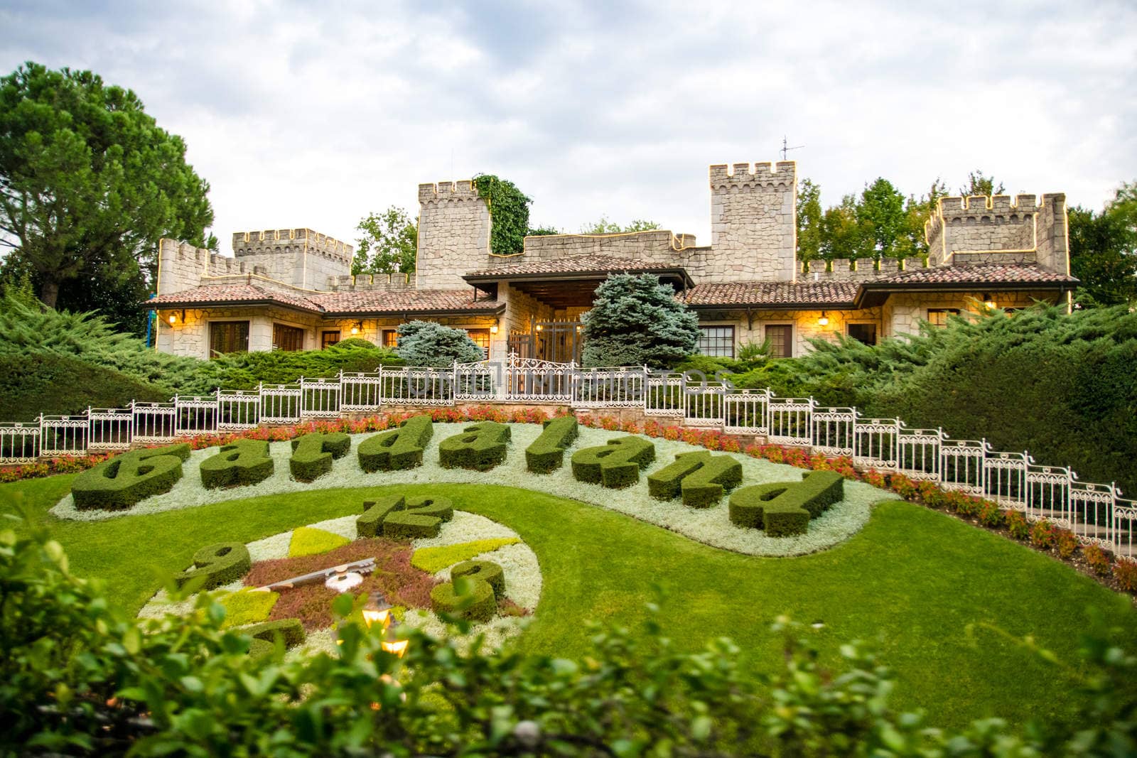 CASTELNUOVO DEL GARDA, Italy - September 08: Gardaland Theme Park in Castelnuovo Del Garda, Italy on Tuesday, September 8, 2015. Three million people visit the park on a yearly basis.