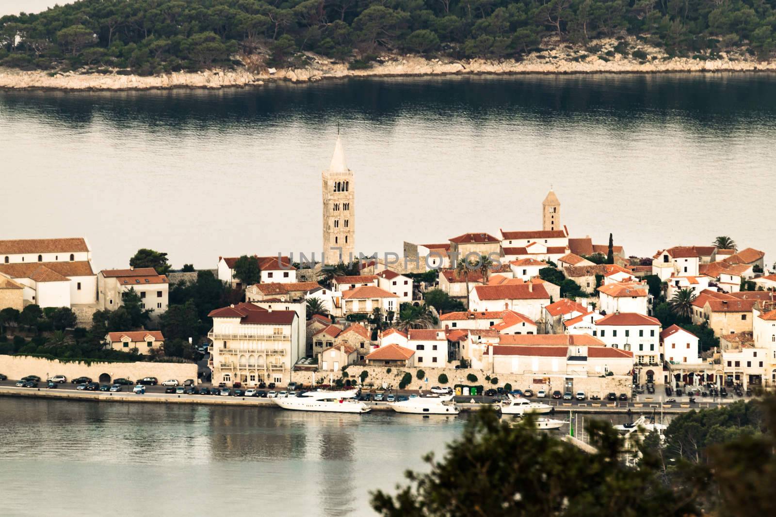 View of the town of Rab, Croatian tourist resort. by Isaac74