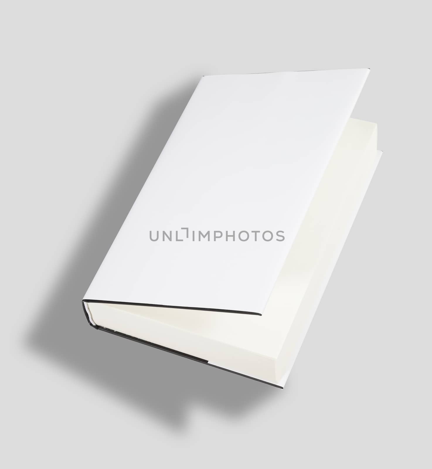 Blank book cover w clipping path by hanusst