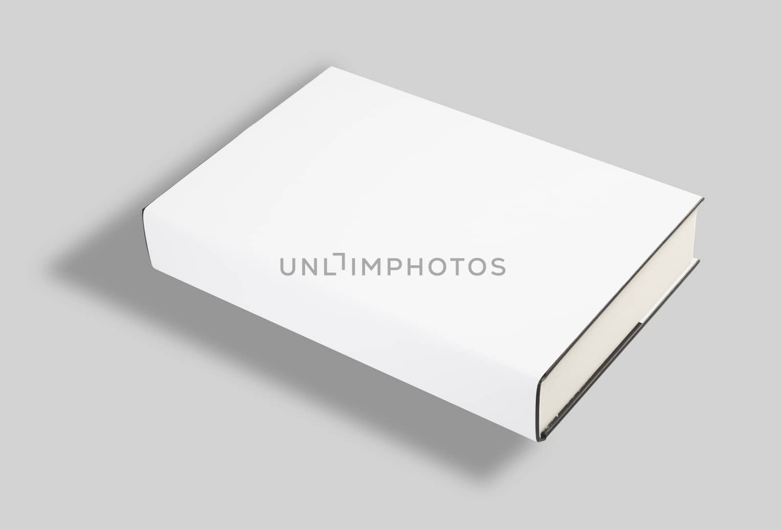 Blank book white cover w clipping path