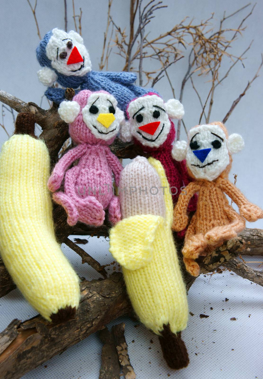 year of monkey, knitted toy, symbol, handmade by xuanhuongho