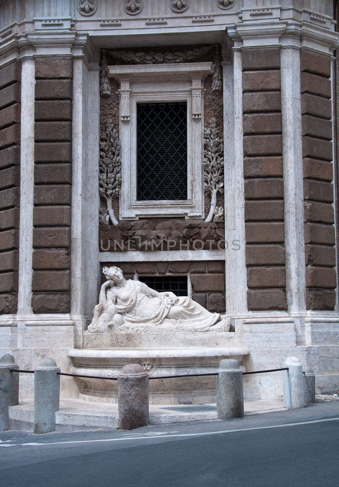 Via delle Quattro Fontane in Rome, Italy