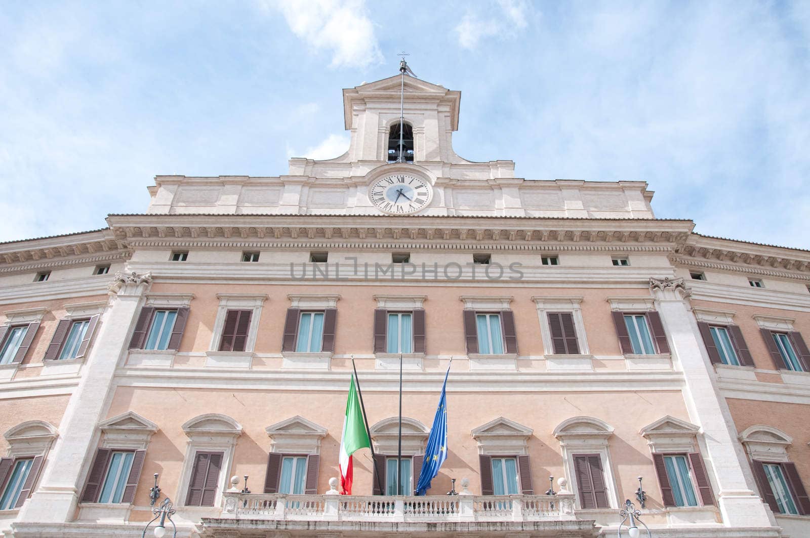 Montecitorio Palace, seat of the chamber of the Italian republic, Rome,italy