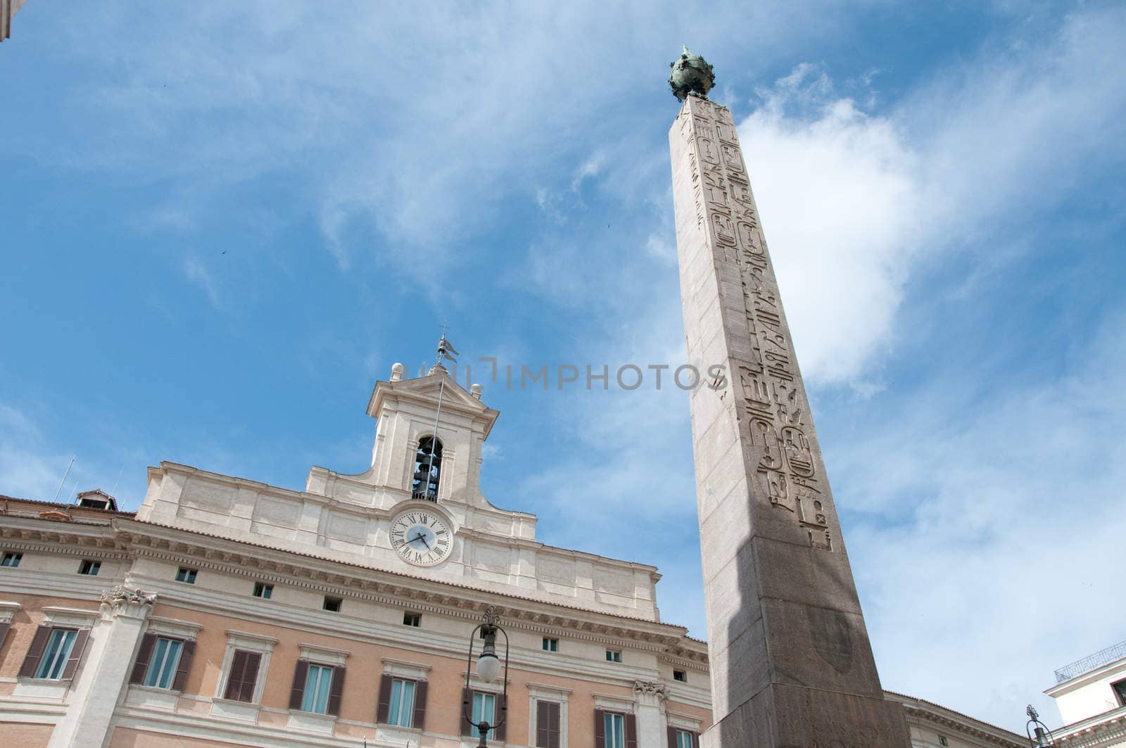 Montecitorio Palace, seat of the chamber of the Italian republic, Rome,italy