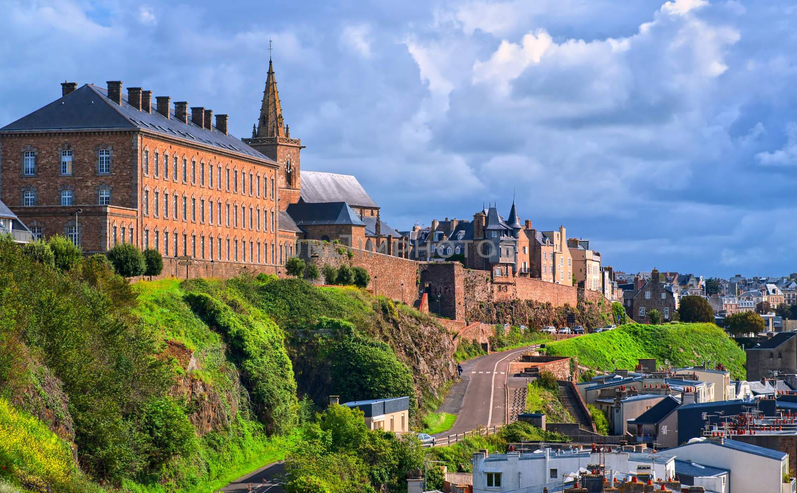 Granville, resort city on atlantic coast of Normandy, France