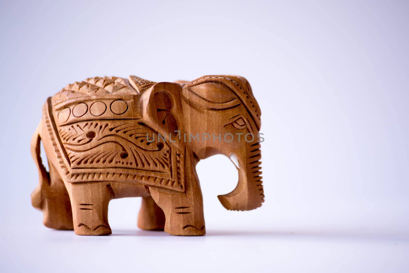 Wooden elephant, a typical souvenir from India