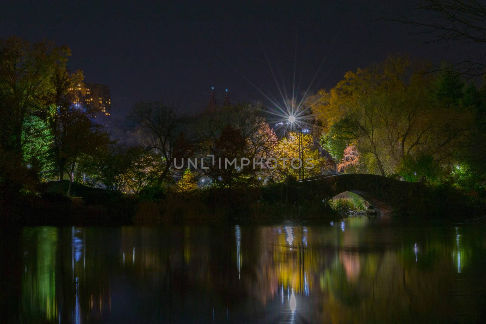 Long exposure photography of Gapstow Bridge in Central Park