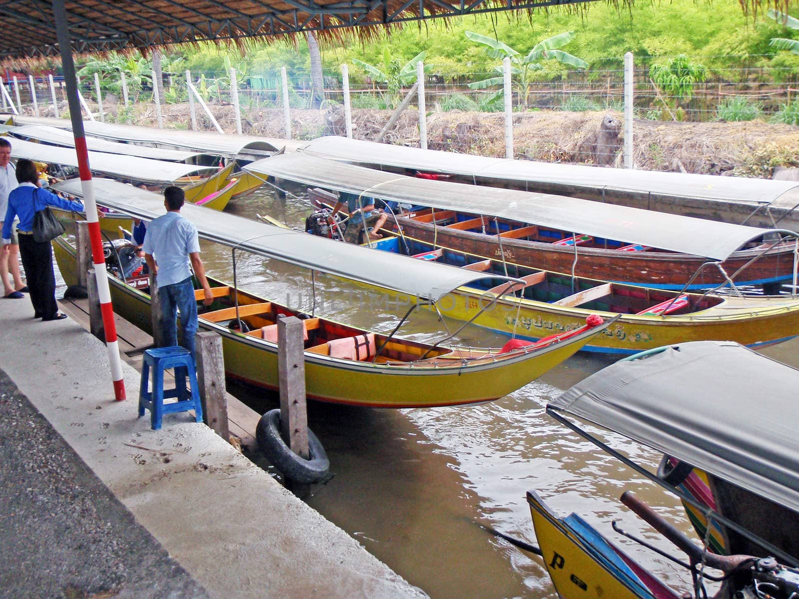 overwater market in Thailand