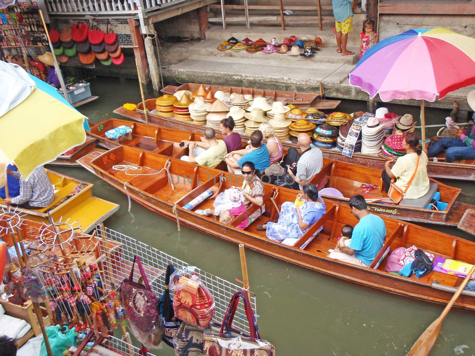 overwater market in Thailand
