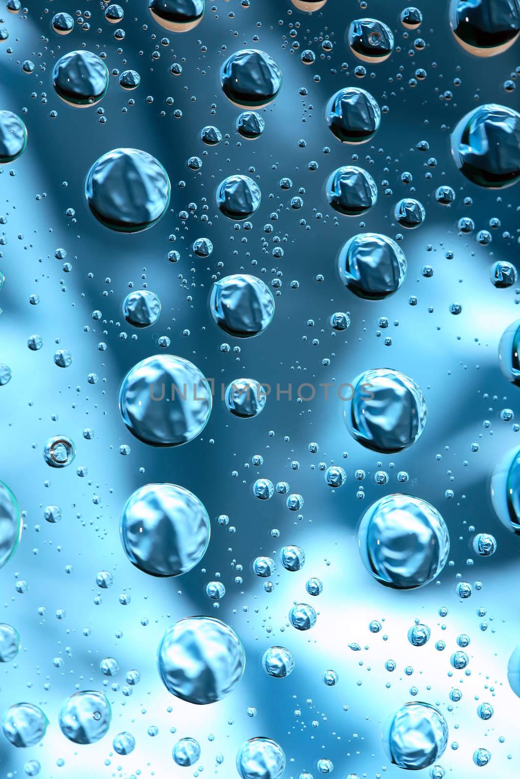 Blue Drops Background by kvkirillov