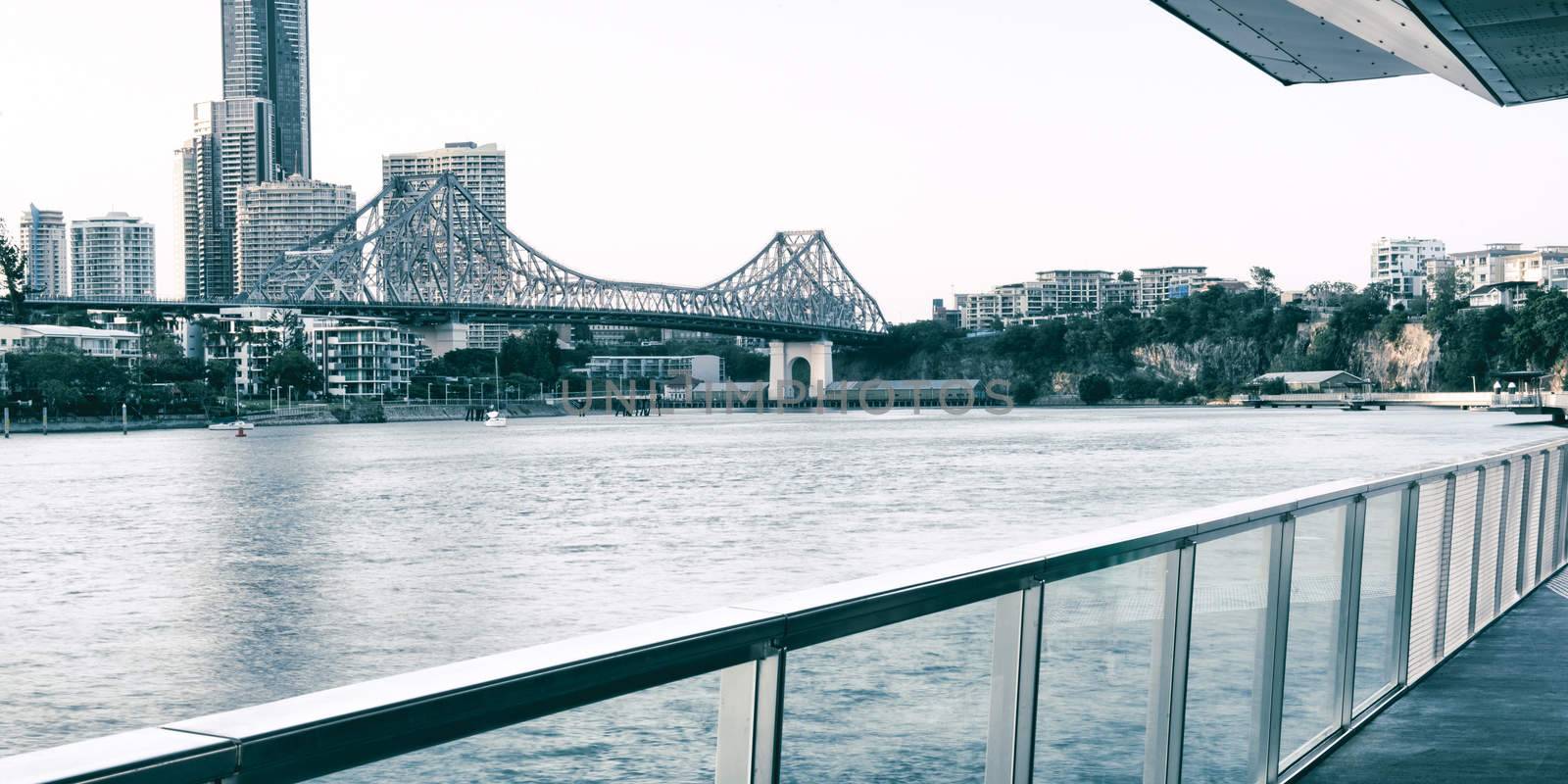 The iconic Story Bridge in the afternoon. Brisbane, Queensland, Australia