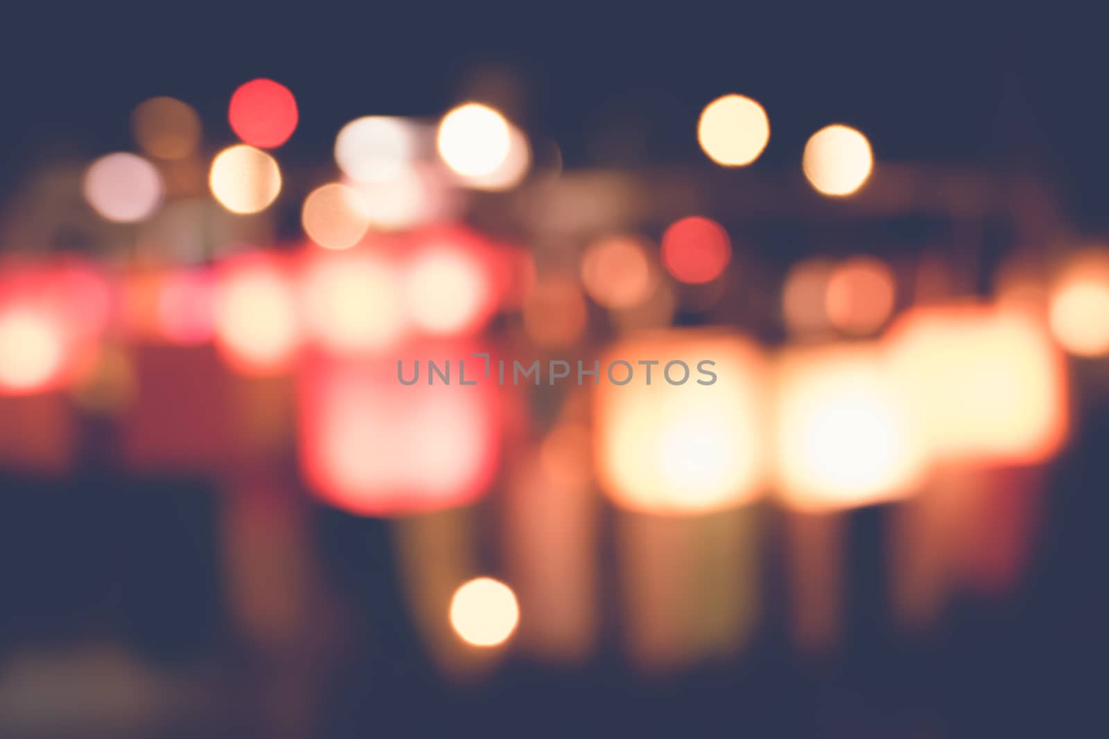 blurred city lights in the night, bokeh background, abstract background