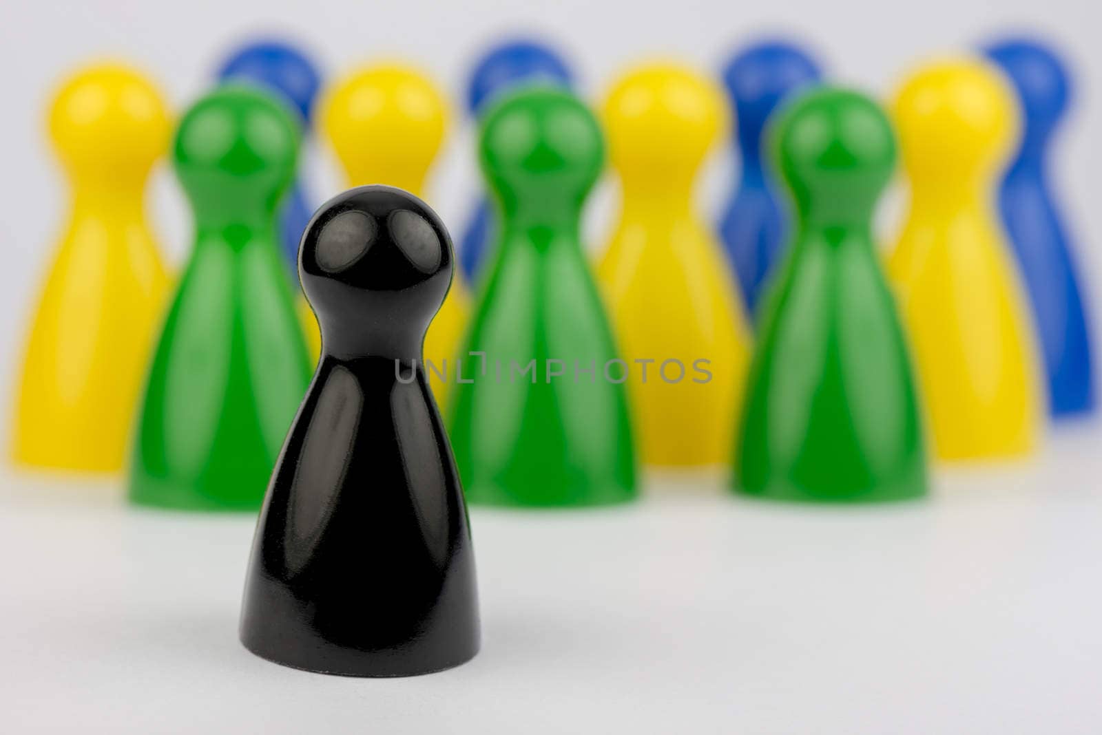 Conceptual game pawns by Tofotografie