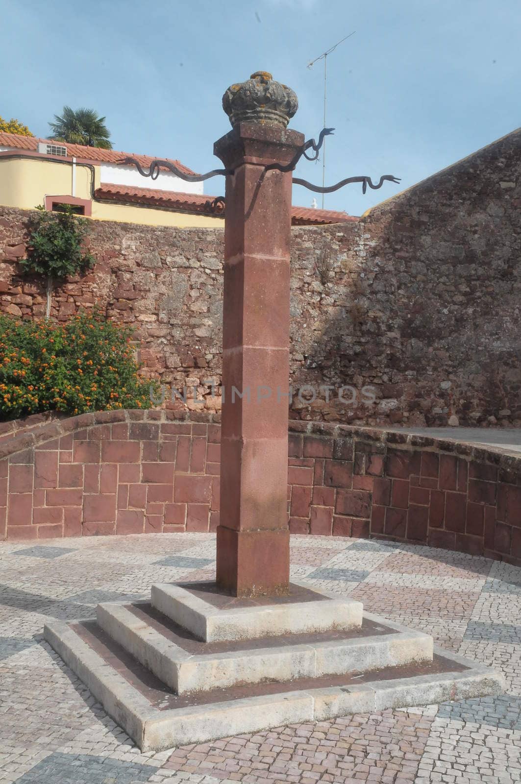 Ancient pillory near Silves cathedral