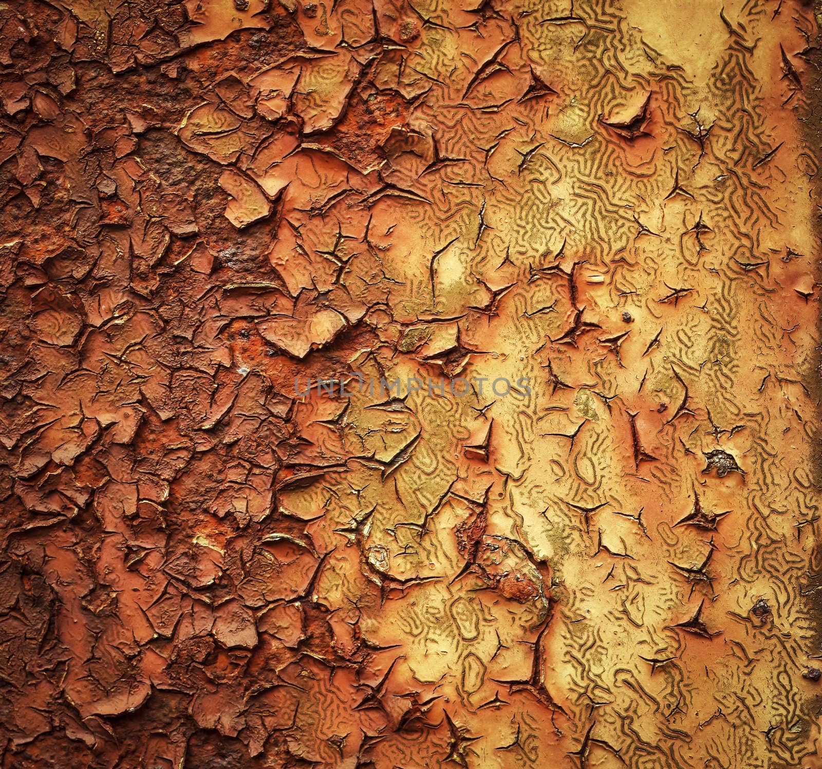 abstract background or texture The aged paint coating on iron