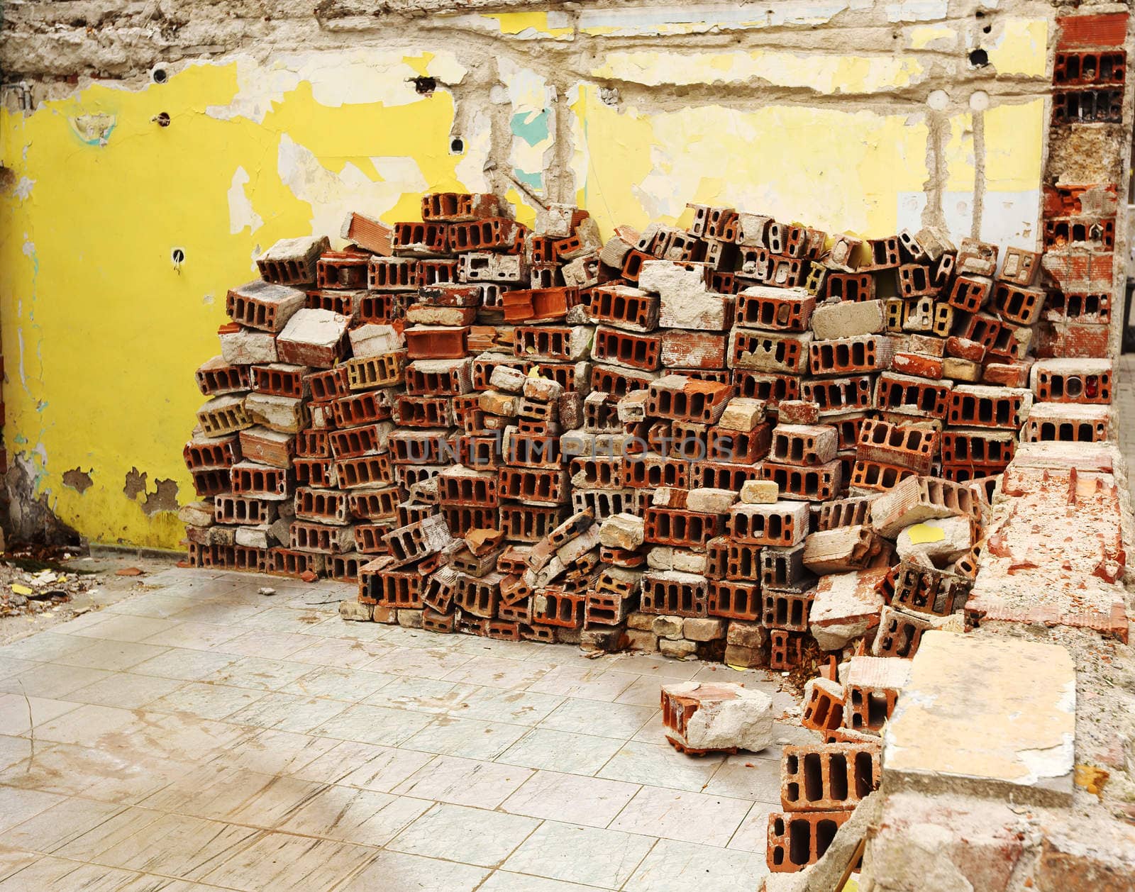 pile of bricks  by alexkosev