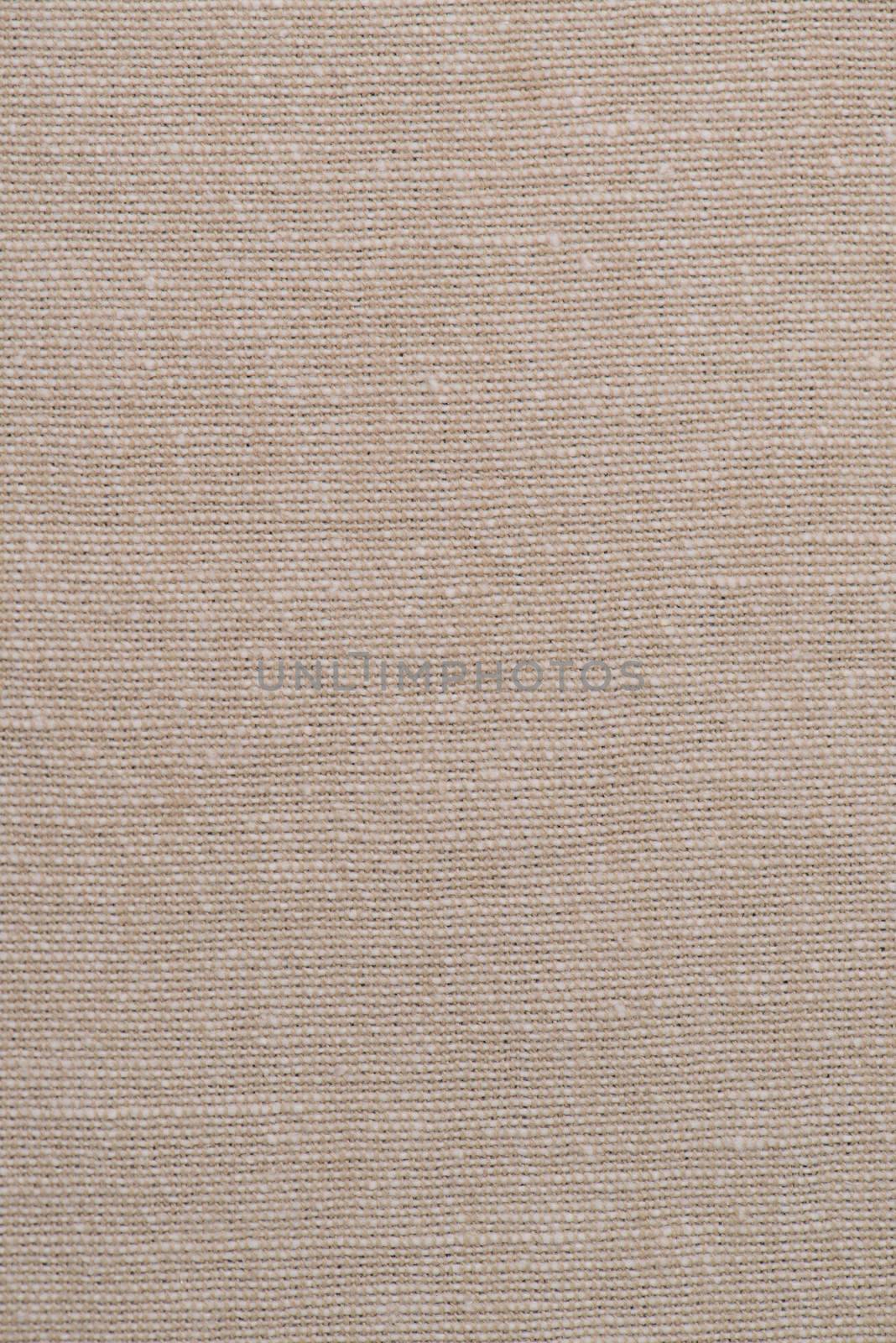 Closeup of brown fabric texture for background