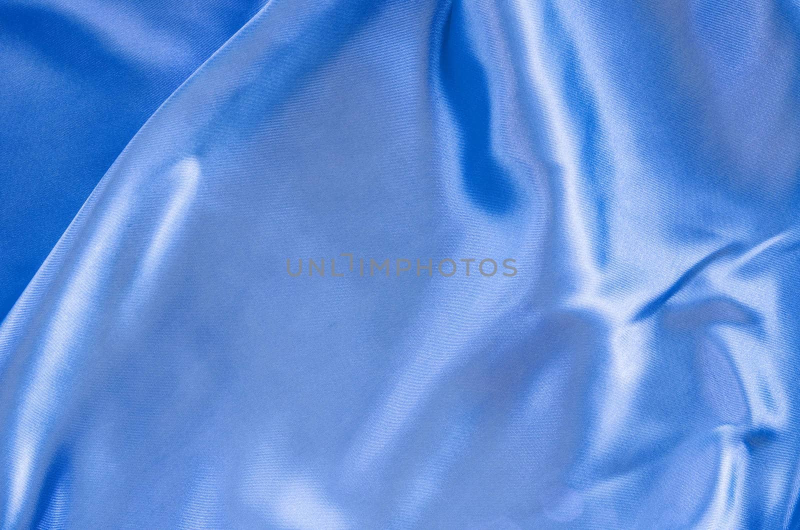 Smooth elegant blue silk can use as background