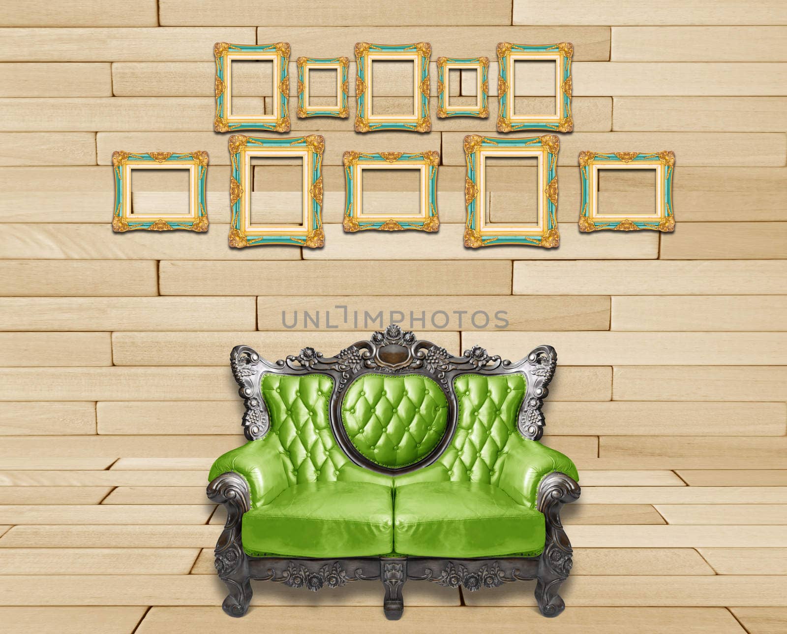 Luxurious armchair and vintage frame by Gamjai