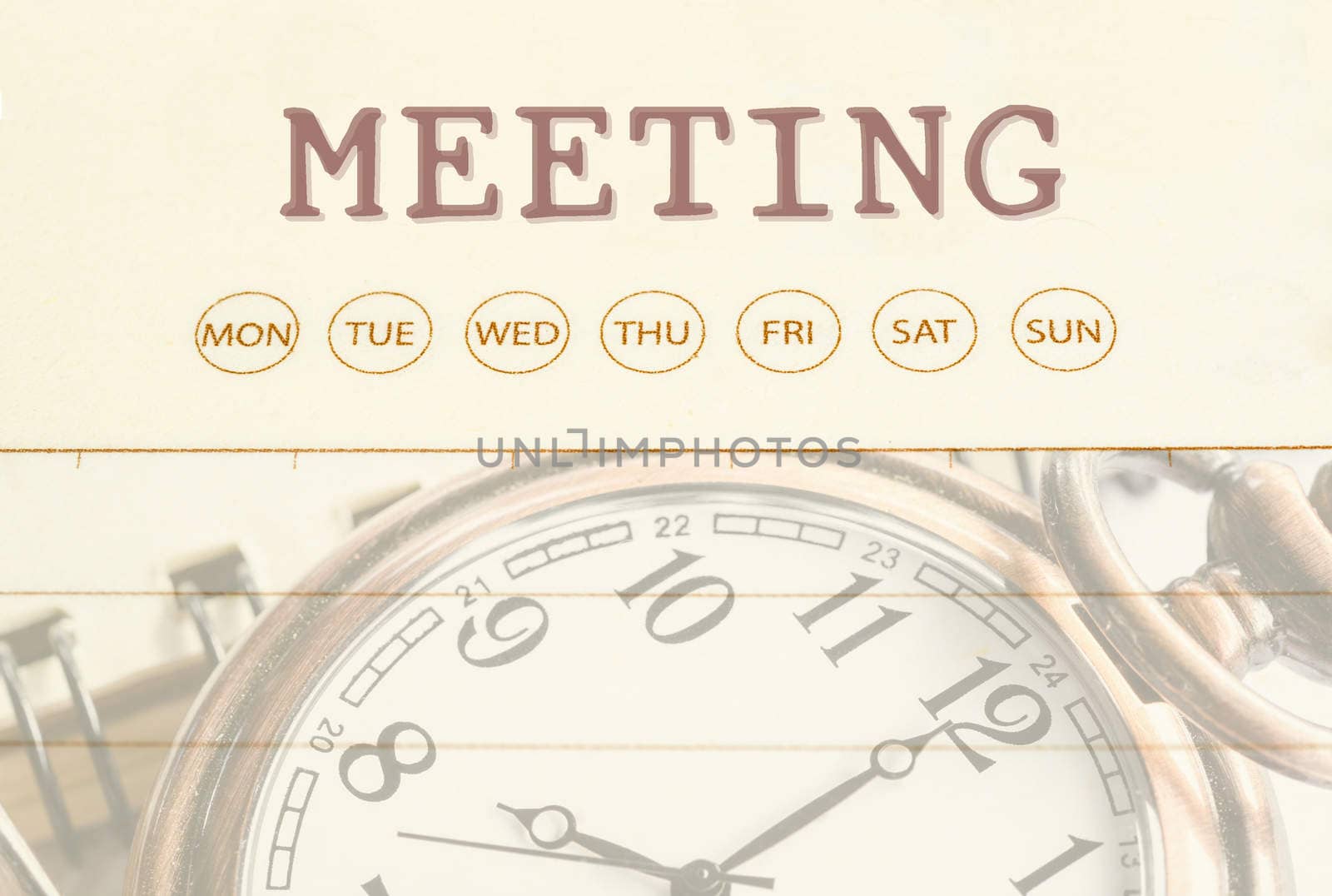 Meeting date on diary. by Gamjai