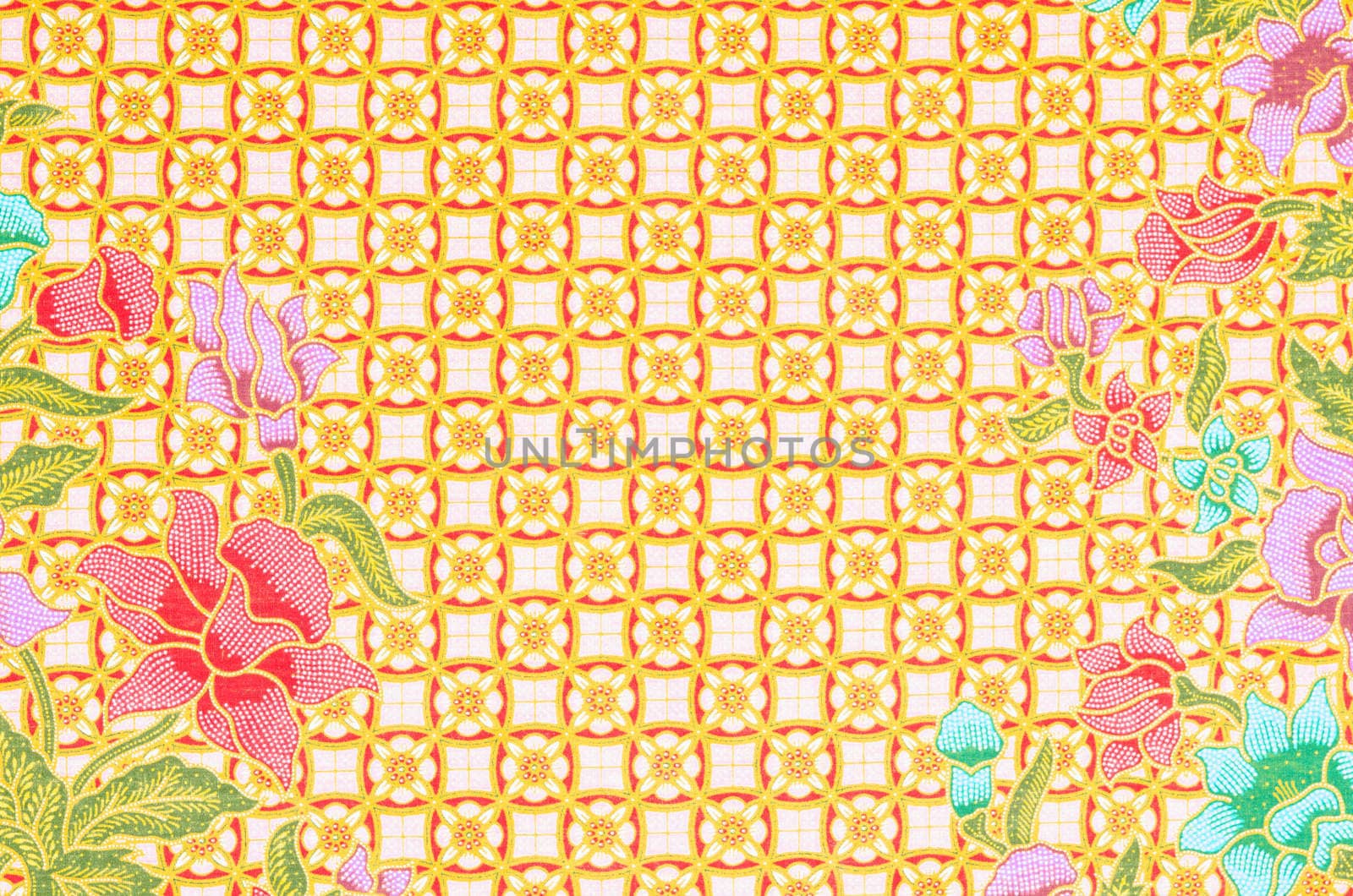 Background of Thai style fabric. by Gamjai