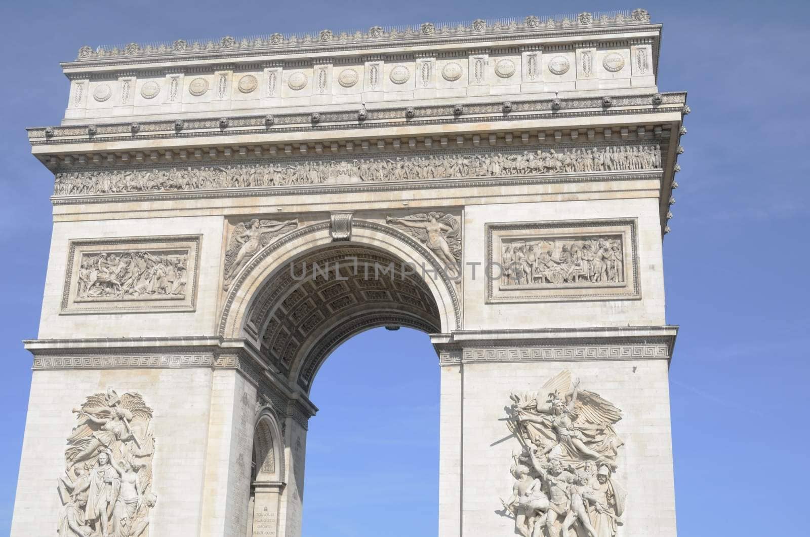 Top of Arc de Triomphe Paris