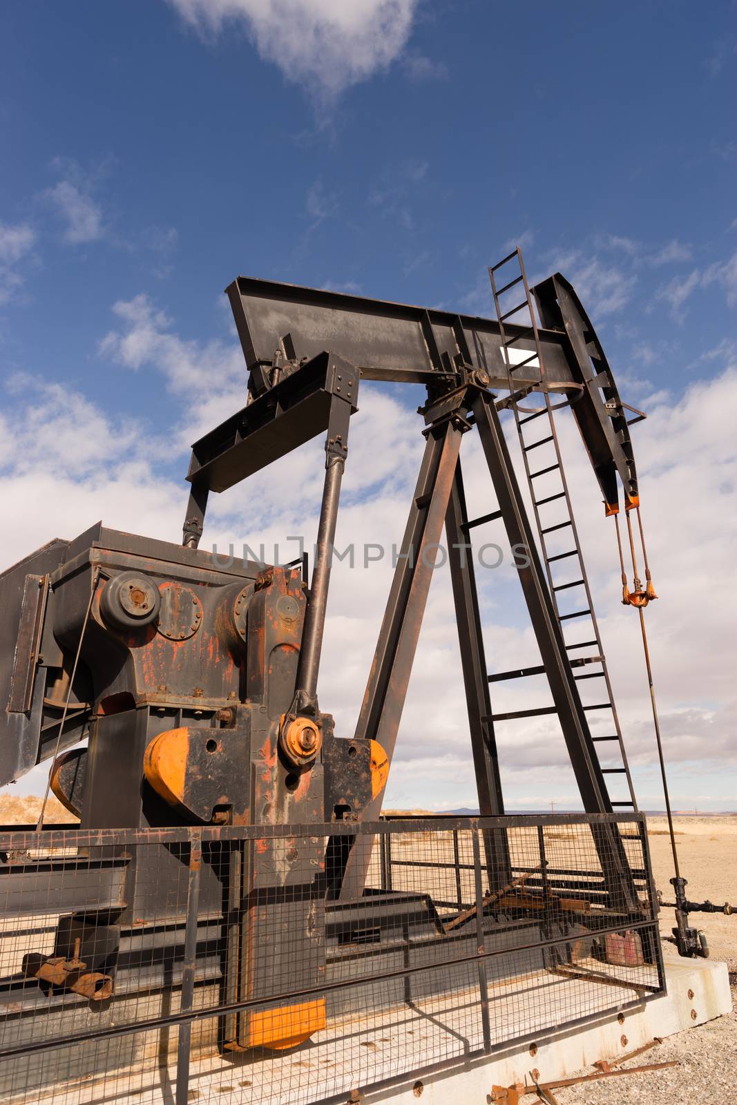 Wyoming Industrial Oil Pump Jack Fracking Crude Extraction Machi by ChrisBoswell