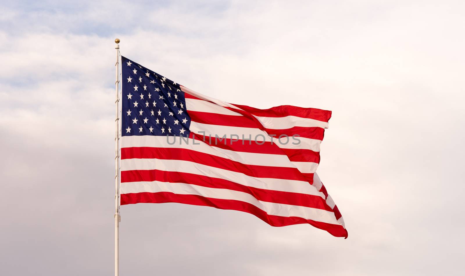 Wind Waving Bright Patriotic American Flag Stars and Stripes  by ChrisBoswell