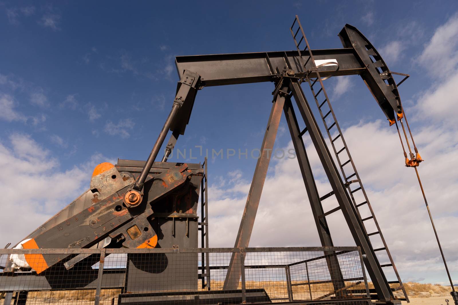 Wyoming Industrial Oil Pump Jack Fracking Crude Extraction Machi by ChrisBoswell