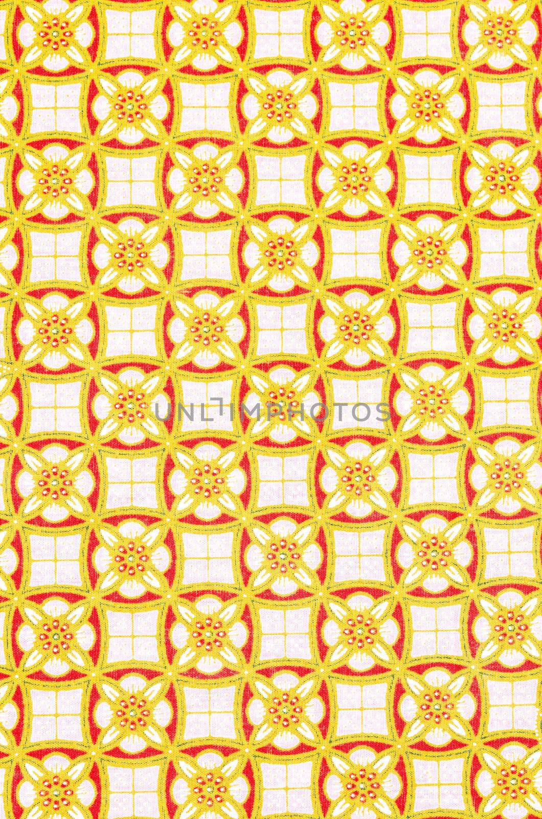 Beautiful batik sarong patterns in Thailand, traditional batik