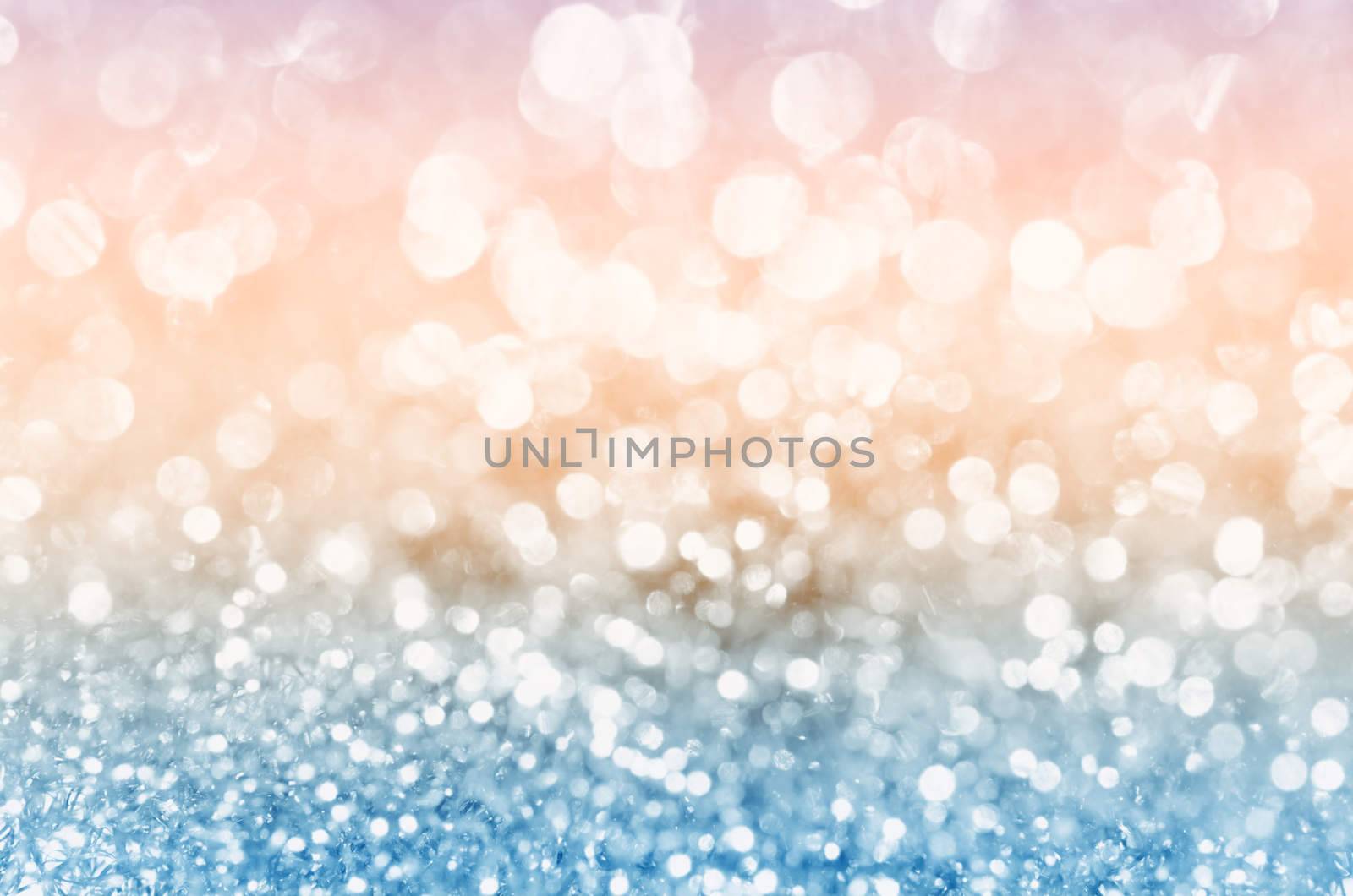 Soft pink and blue light abstract. by Gamjai