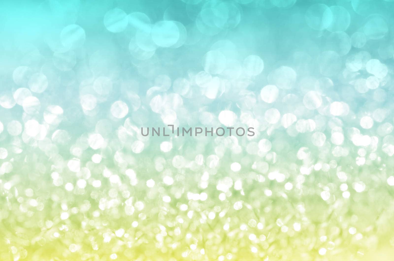 abstract background blue and yellow bokeh circles