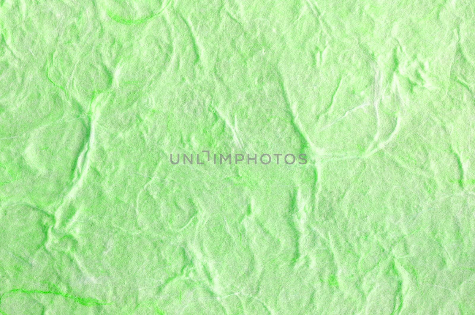 Green paper background with fiber structure by Gamjai