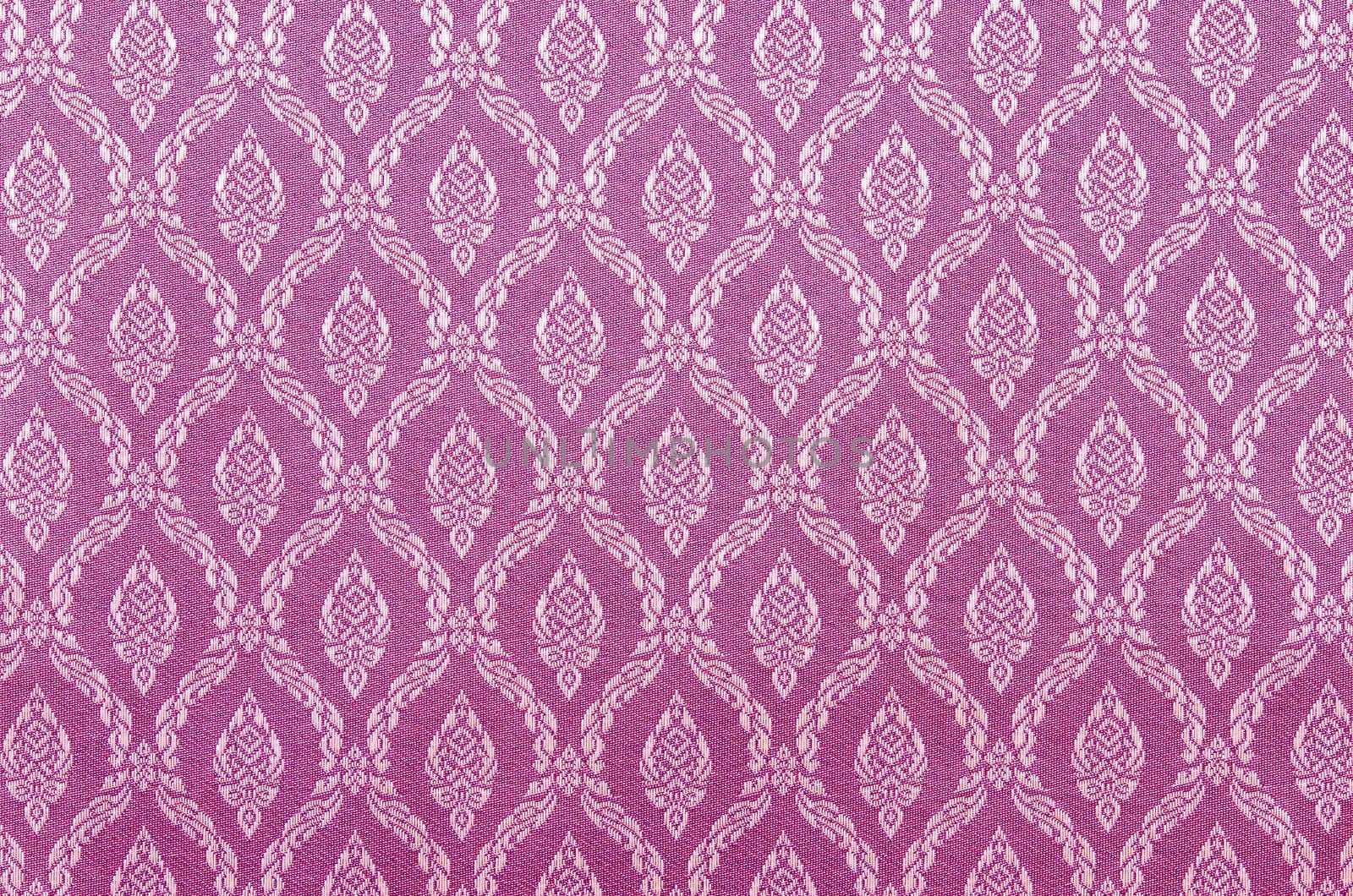 Background of Thai style Pink fabric. by Gamjai