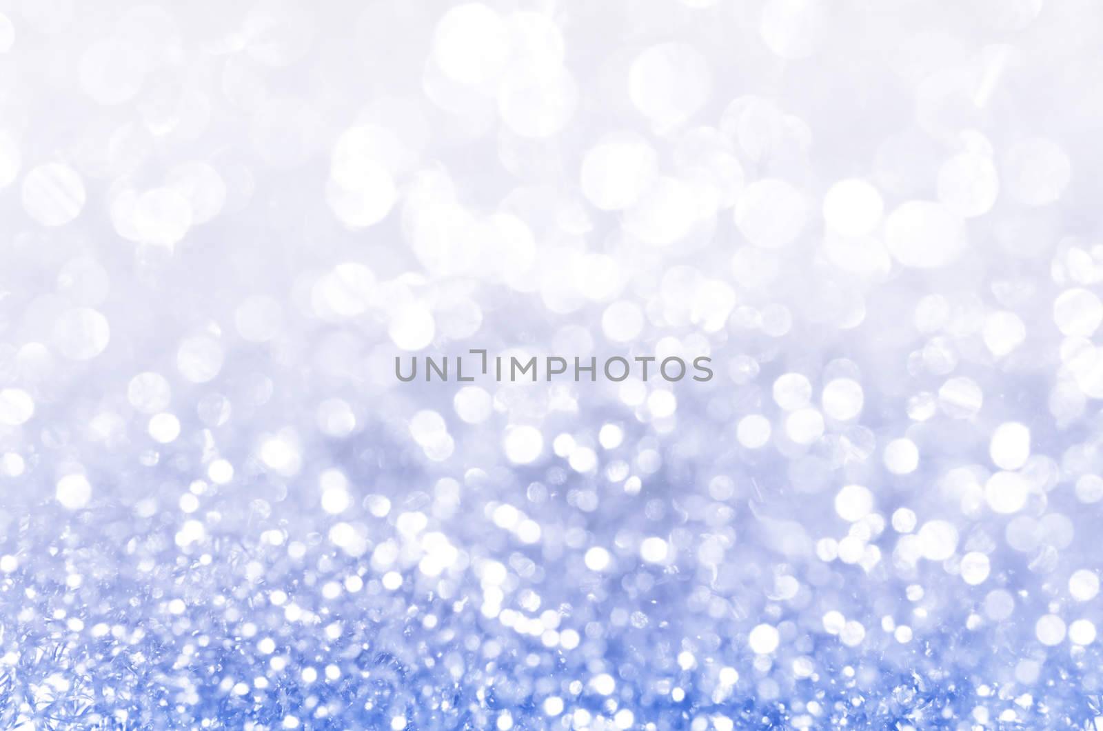 Lights on blue background. by Gamjai