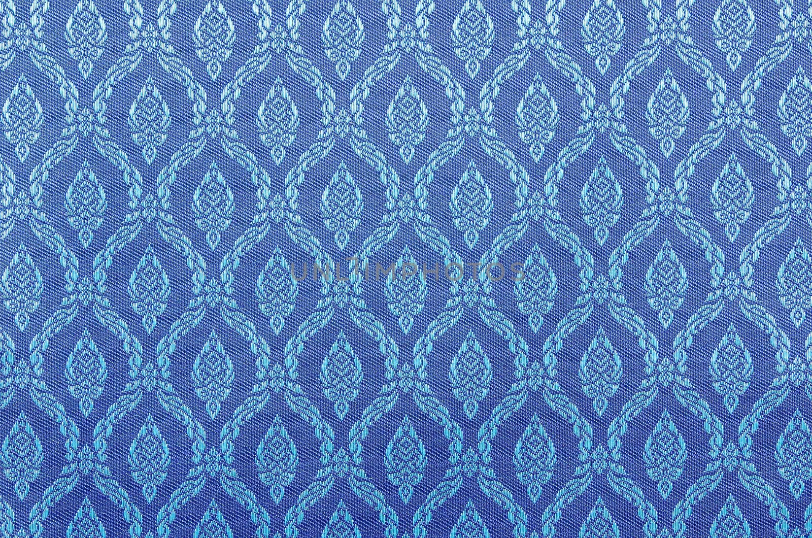 Blue Background of Thai style fabric pattern
