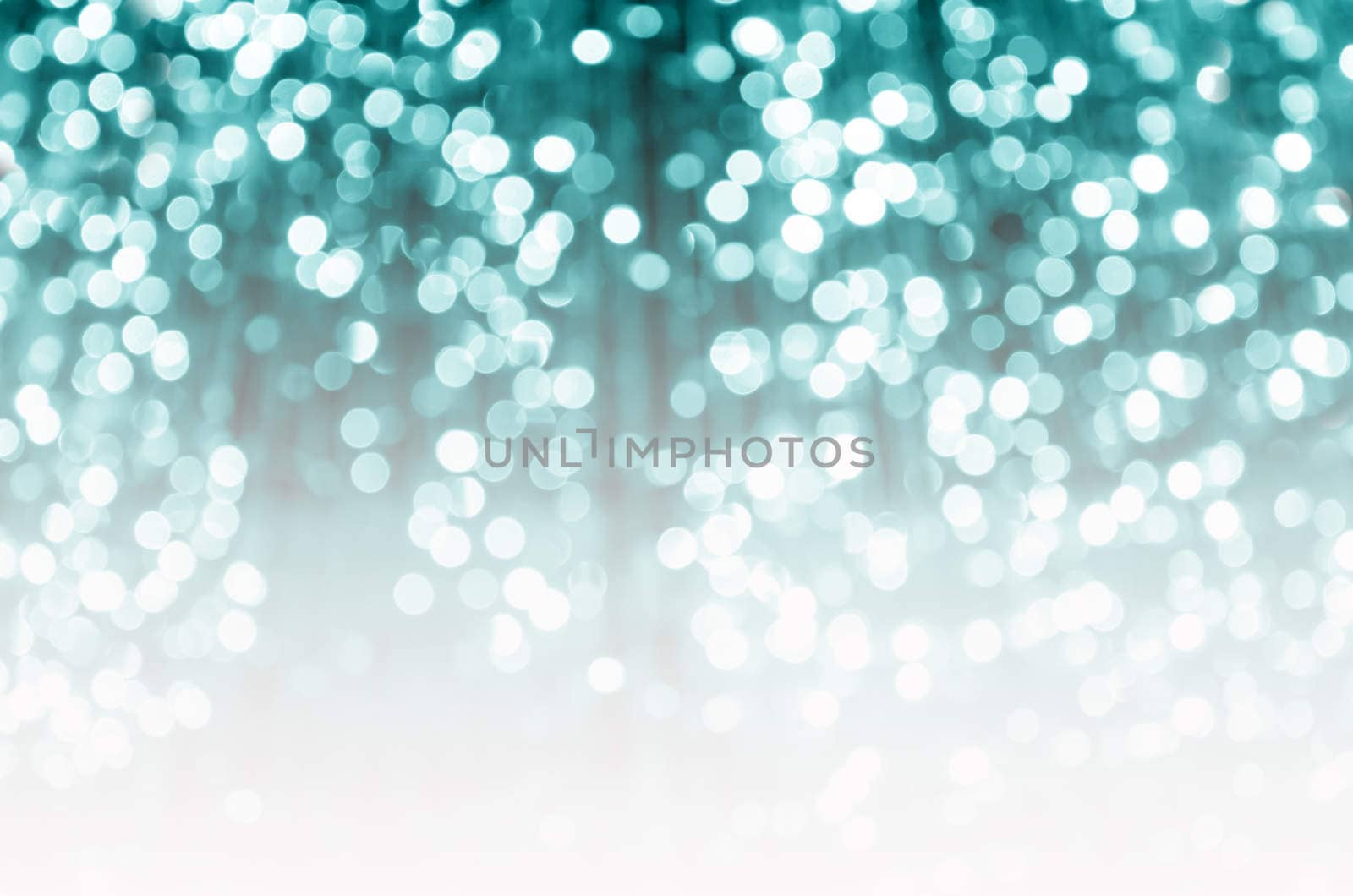 Blue background bokeh with defocused lights