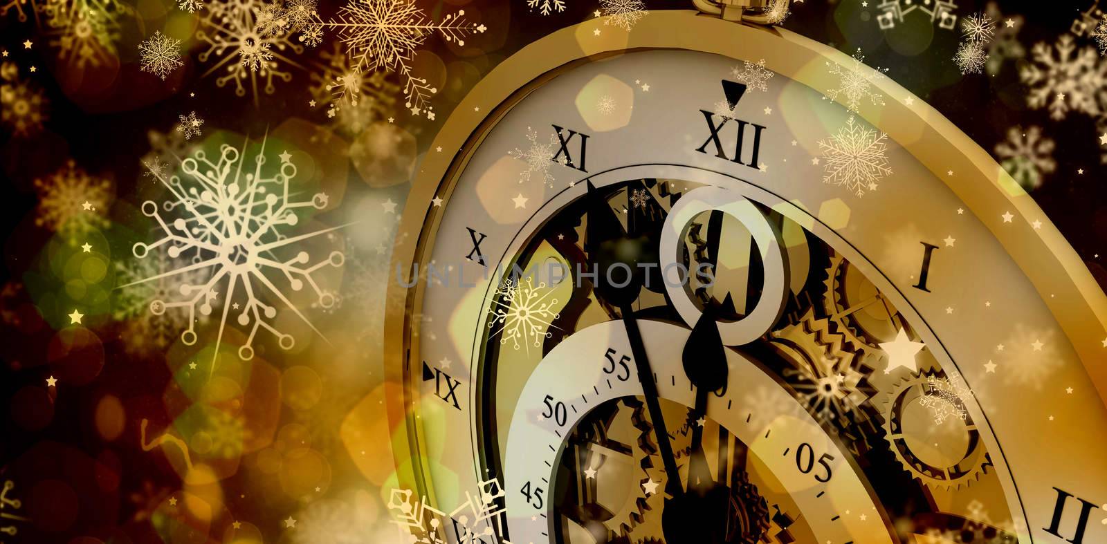 Composite image of close-up of old pocket clock by Wavebreakmedia