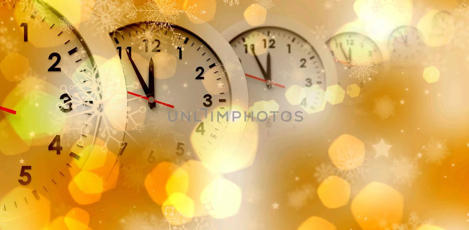 Composite image of clocks by Wavebreakmedia