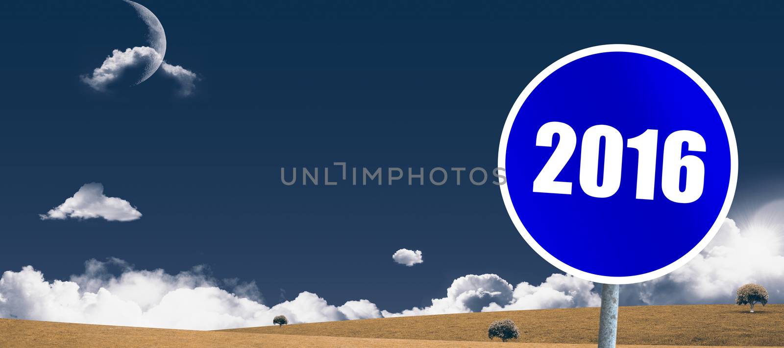 Composite image of blue sign by Wavebreakmedia