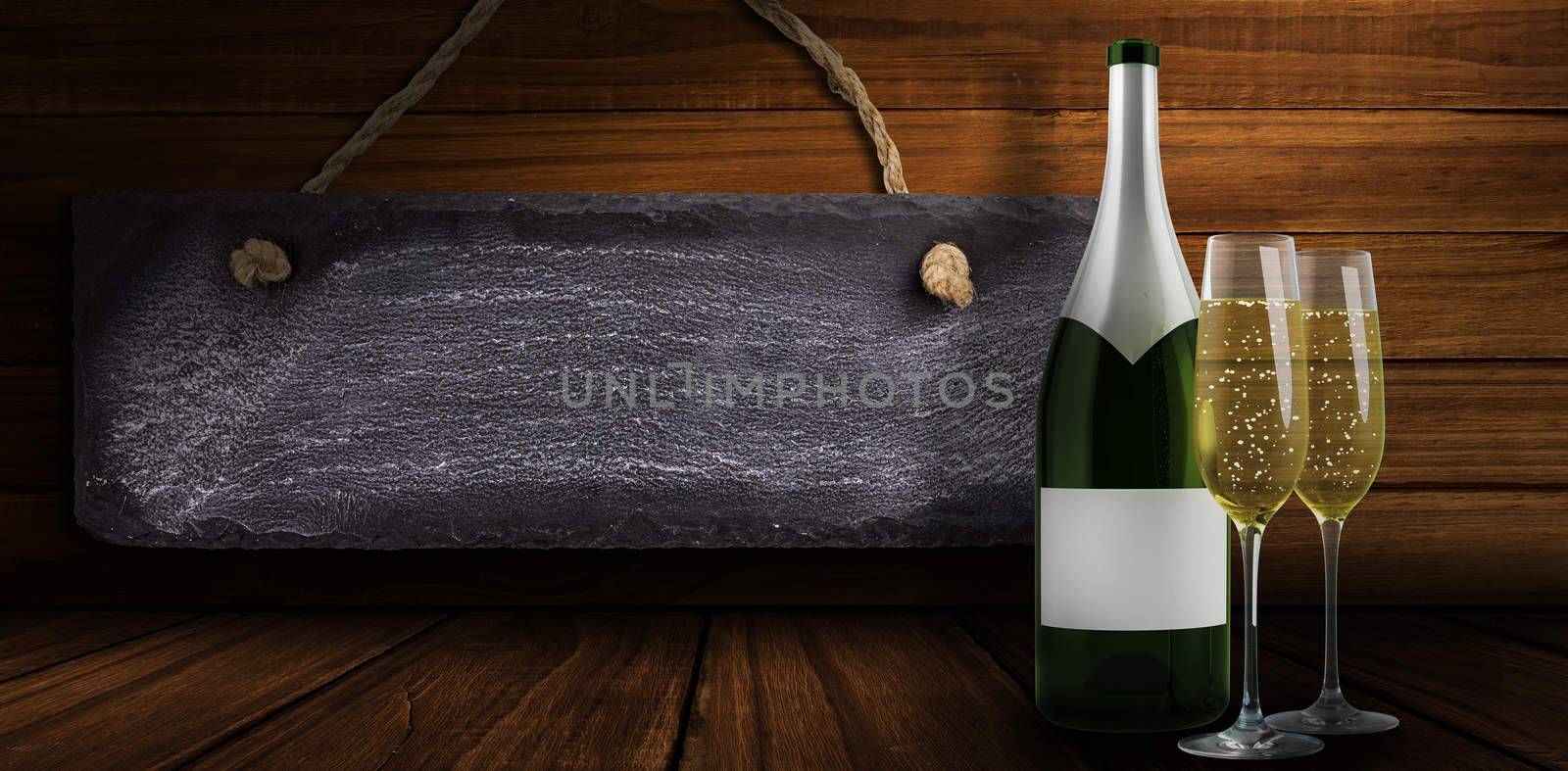 Composite image of champagne by Wavebreakmedia