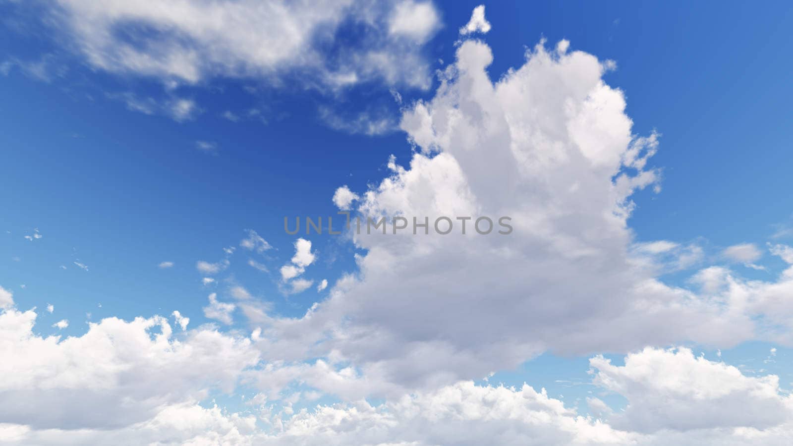 Cloudy blue sky abstract background, 3d illustration, not a phot by teerawit