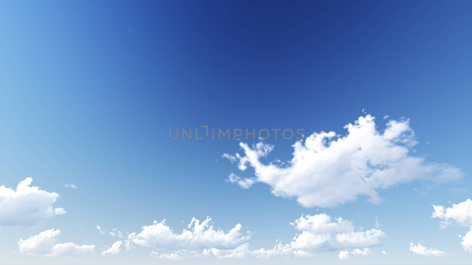 Cloudy blue sky abstract background, 3d illustration, not a phot by teerawit